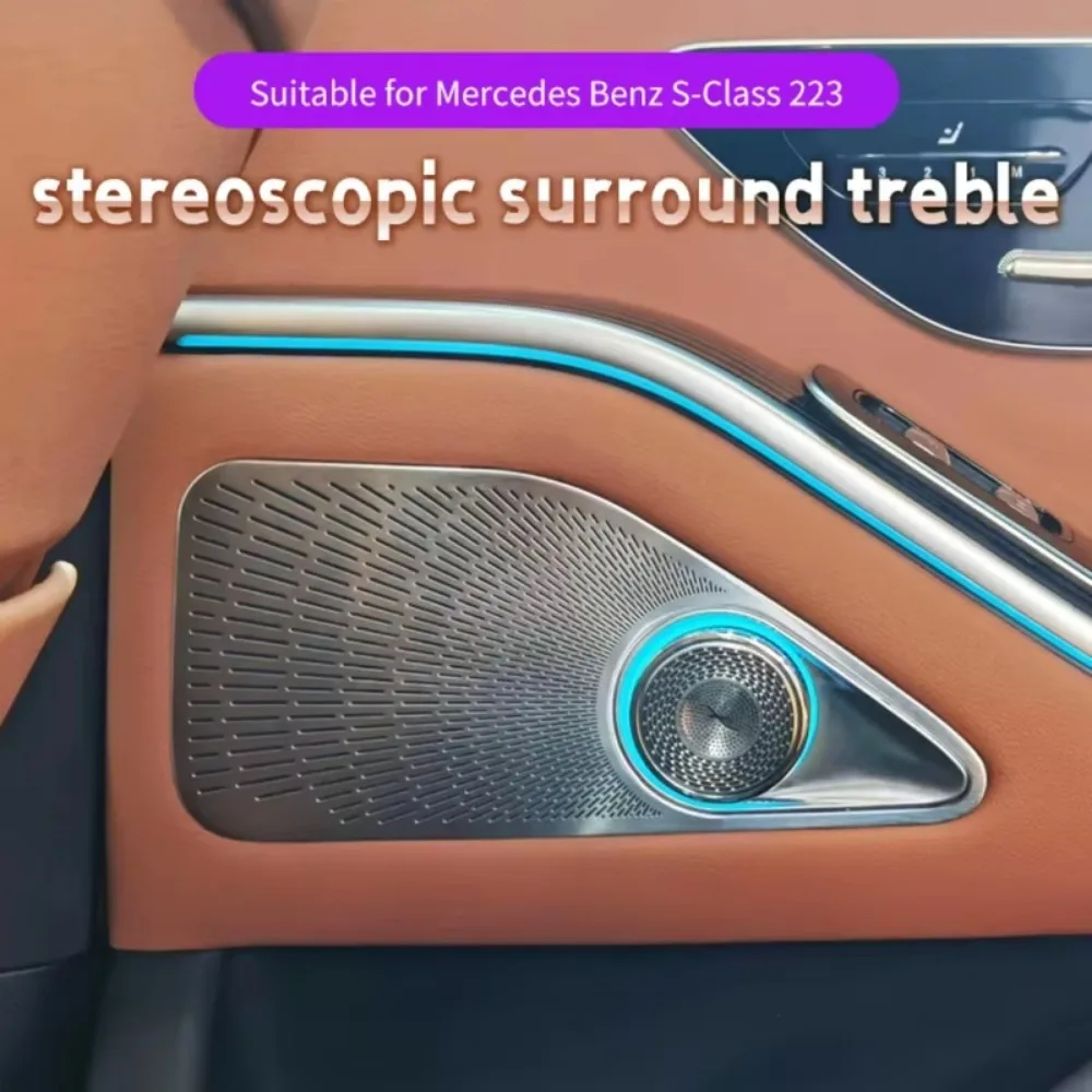 

64-цветный светодиодный комплект внутреннего освещения автомобиля, подходящий для Mercedes Benz S-класса W23, система автоматического освещения, атмосферное освещение