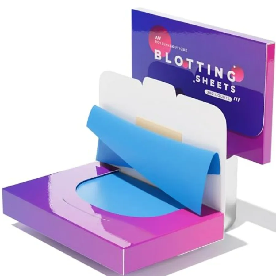 

Oil Blotting Sheets for Face - 100 Organic Premium Flexible Silky Blotting Sheets Instant Oil-Absorbing Remove Excess Oil and S