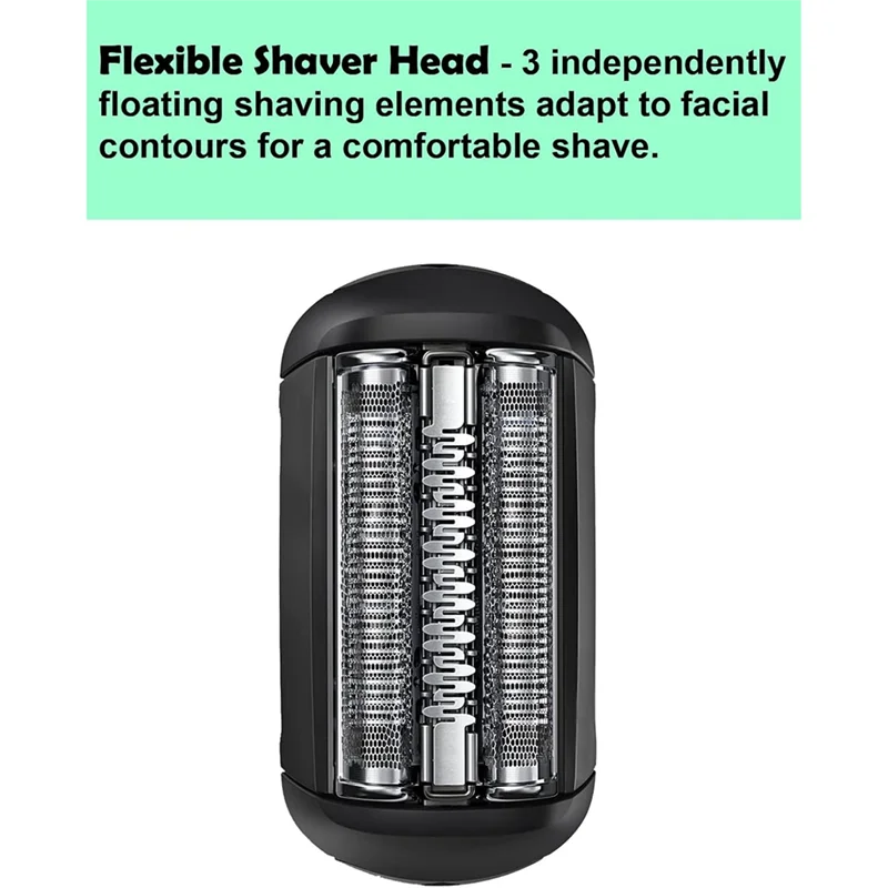 AT28-52B Replacement Head For Braun Electric Shaver S5 Wet And Dry Replacement Foil And Cutter 5190Cc 5090 5020