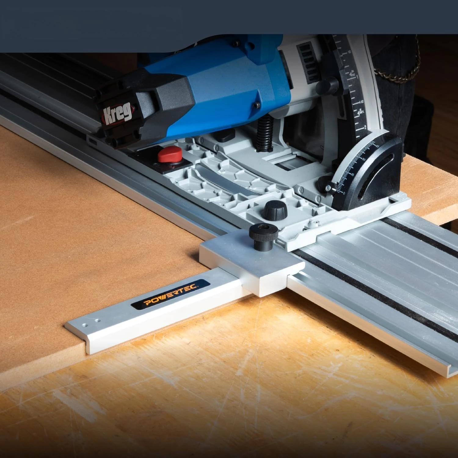 Track Saw Guide Rail Square, 90 ° Right Angle Protractor, -60 ° to 60 ° Adjustable Square