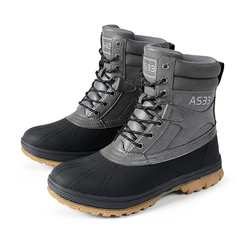 Men Tactical Mid Ankle Boots, Wear Resistant Outdoor Hiking Boots Anti Slip Breathable Trekking Combat Boots