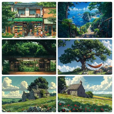 Healing Landscape Jigsaw Puzzles 500/1000/1200/2000PCS Family Activity Games for Gameroom Bedroom Gifts Home Decor