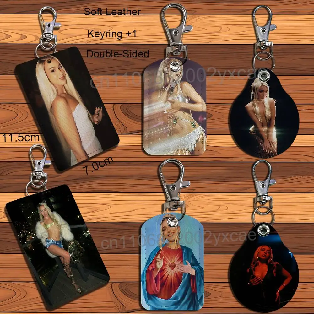 

Mas Cara Bad Gyal Keychain Holder Suitable For Subway Bank Card Bus Card Case Badge Holder Wallet Card Textured pattern