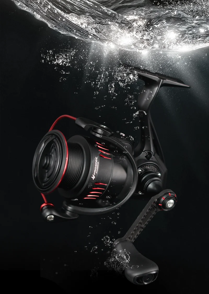 Seasir P-Series Prospec Kohlefaser-Spinnrolle, 9 kg, maximale Zugkraft 8 + 1BB, 5,2:1/6,2:1 Süßwasser-Salzwasser-Angelrolle – Detail 10
