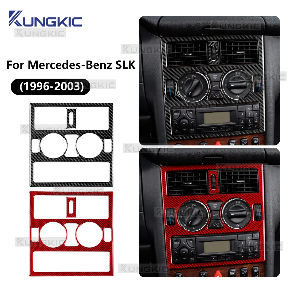 Real Soft Carbon Fiber For Mercedes Benz SLK R170 1996 1997 1998 1999 2000 2001 2002 2003 Kit Available Sticker Trim Accessories view 2