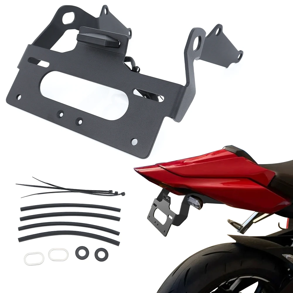 

For Honda CBR650R CB650R 2021-2025 CB1000 Hornet 2025 License Registration Plate Holder Bracket Rear Tail Tidy Fender Eliminator