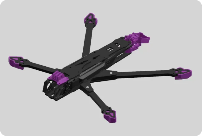 NOAH7-V3 7.5 Inch FPV Racing Drone Frame 3K T700 Carbon Fiber 319mm Wheelbase 6mm Arms for 20x20 30.5x30.5 FC 6S Lipo