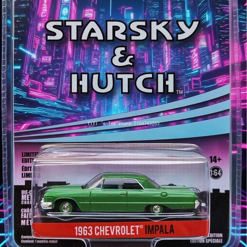 

GreenLight 1:64 1963 Chevrolet Black Gazelle Alloy Car Model High-end Decorative Items, Car Children's Toys 30