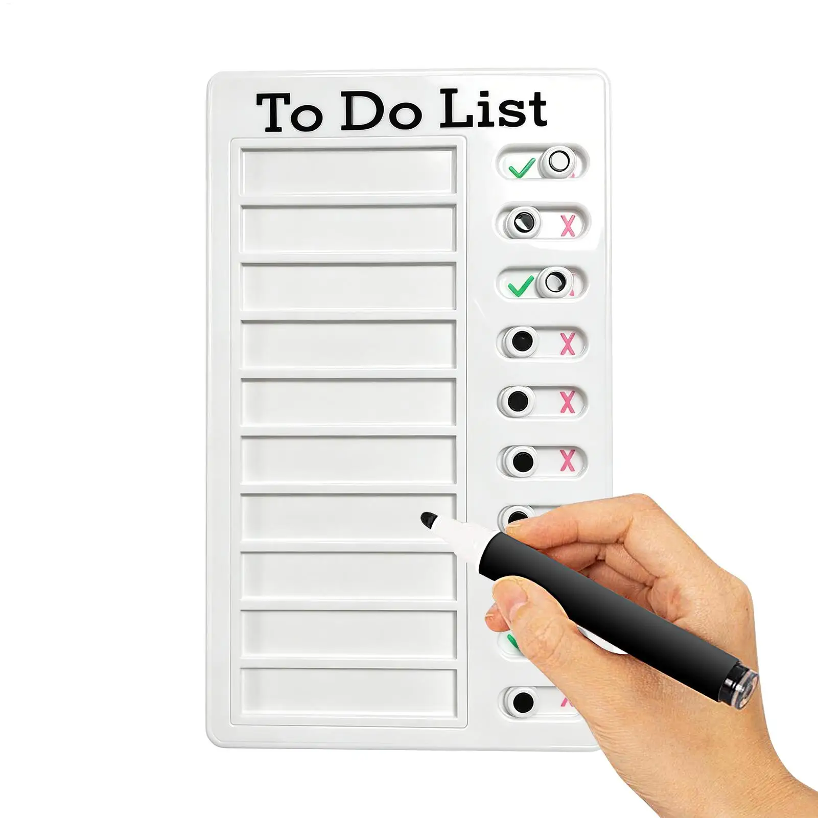 Routine Chart for Kids Adults Sliding Reusable Chore Board Checklist Task Board for Task Planning Home School Office Classroom