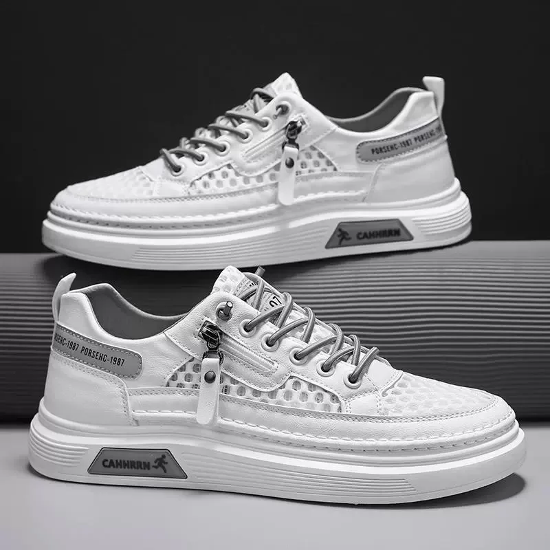 

Summer Mesh Shoes for Men Fashion White Casual Sneakers for Men Outdoor Anti Slip Comfort Breathable Mens Loafers Zapatos Hombre