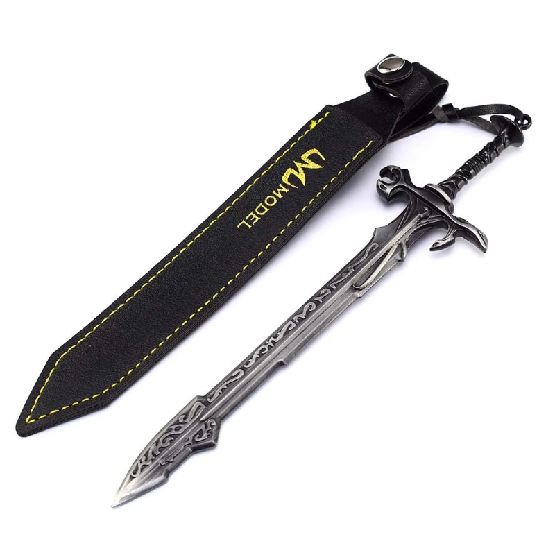 22 cm Nieuwe Game Figuur Edui Perifere Metalen Vakmanschap Model met Lederen Cover Desktop Decoratie Ornamenten Verjaardagscadeau Speelgoed