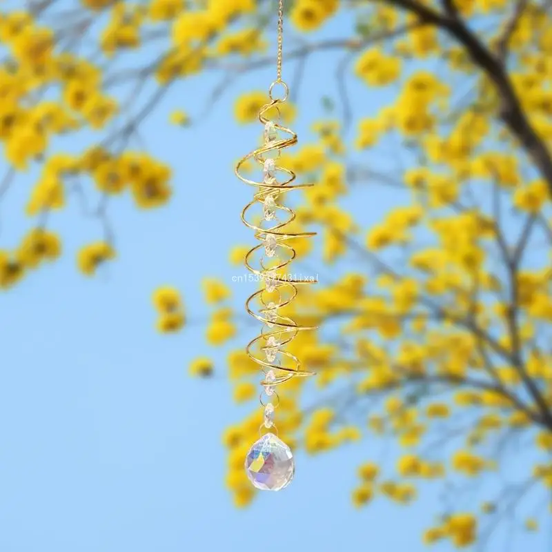 

Garden Decorations Colorful Crystal Wind Chimes Rainbows Suncatchers Home Decorations Hanging Pendants Backyard