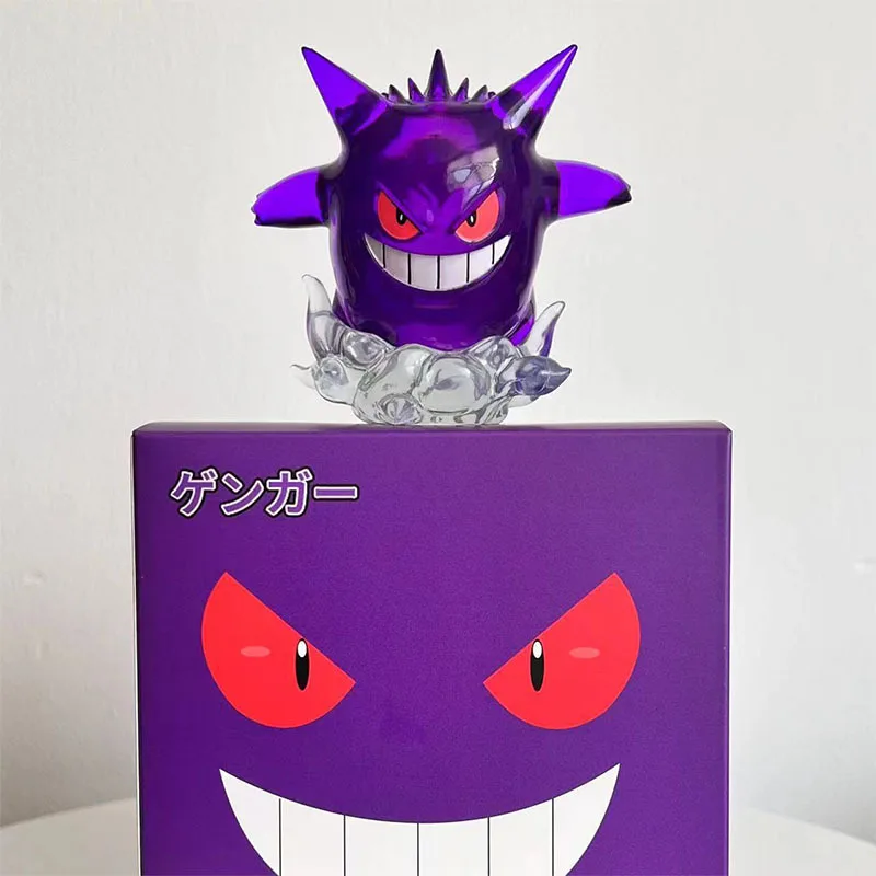 8cm Cartoon Pokemon Bbq Gengar Anime Figure Pet Elf Mist Kawaii Doll Model Statue Desktop Ornament Children'S Christmas Toy Gift