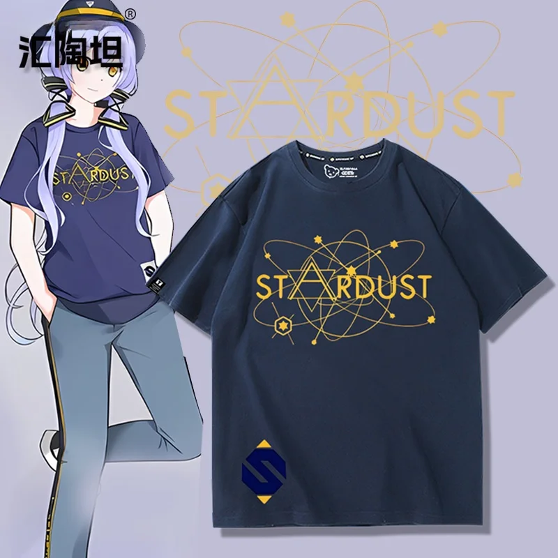 スターダストアニメボーカロイドvホームコスチューム夏服古着綿丸ネックtシャツ