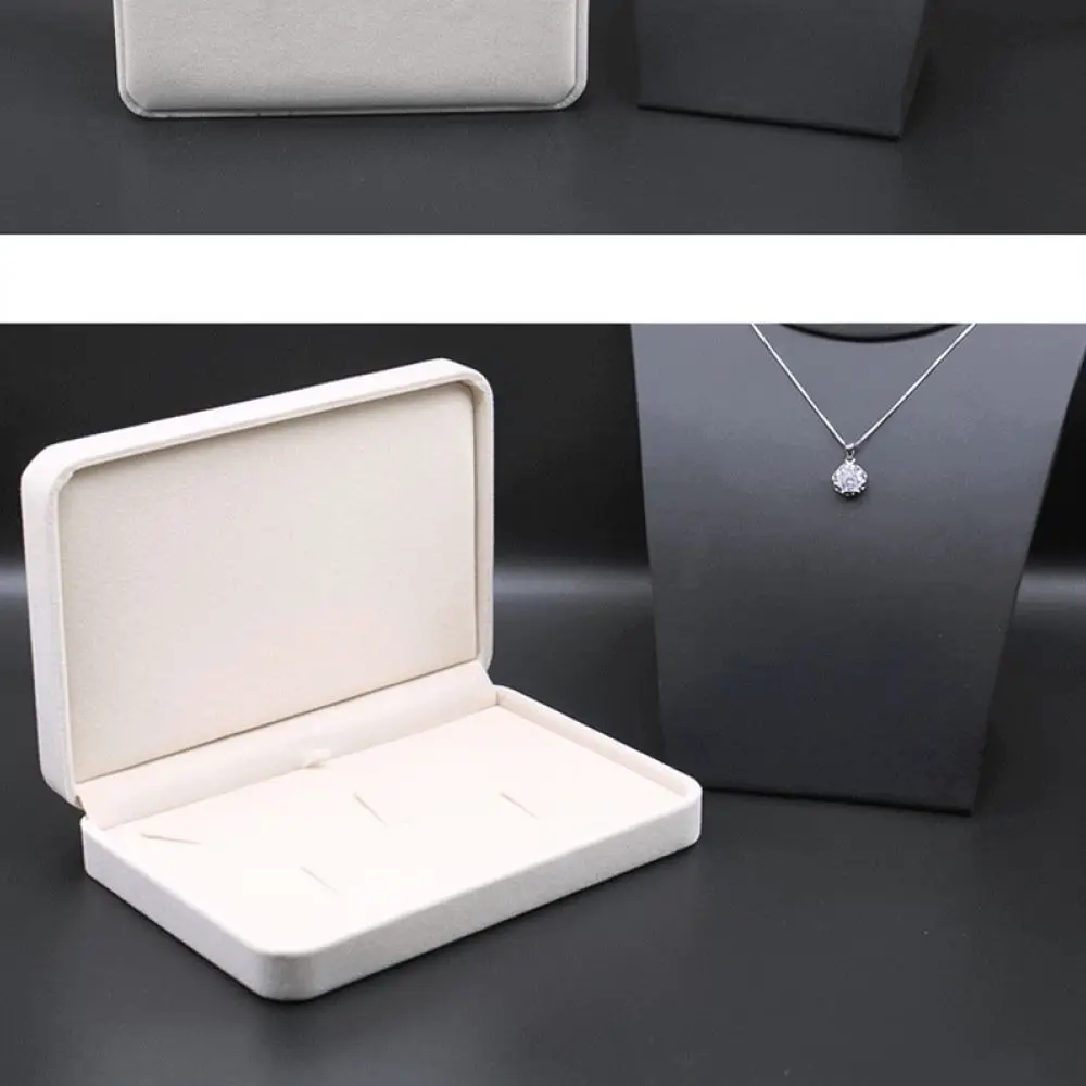 Luxury Velvet Jewelry Organizer Case For Necklace Bracelet Ring Pendant Soft Touch Display Storage Gift Holder