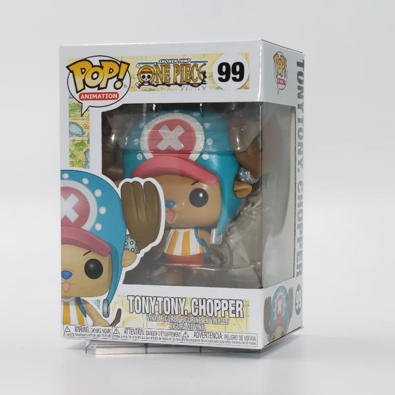 Chopper Tony Tony de una pieza original FUNKO POP # 99 figura de Anime de acción estatua figura de vinilo muñeca modelo juguete para regalo