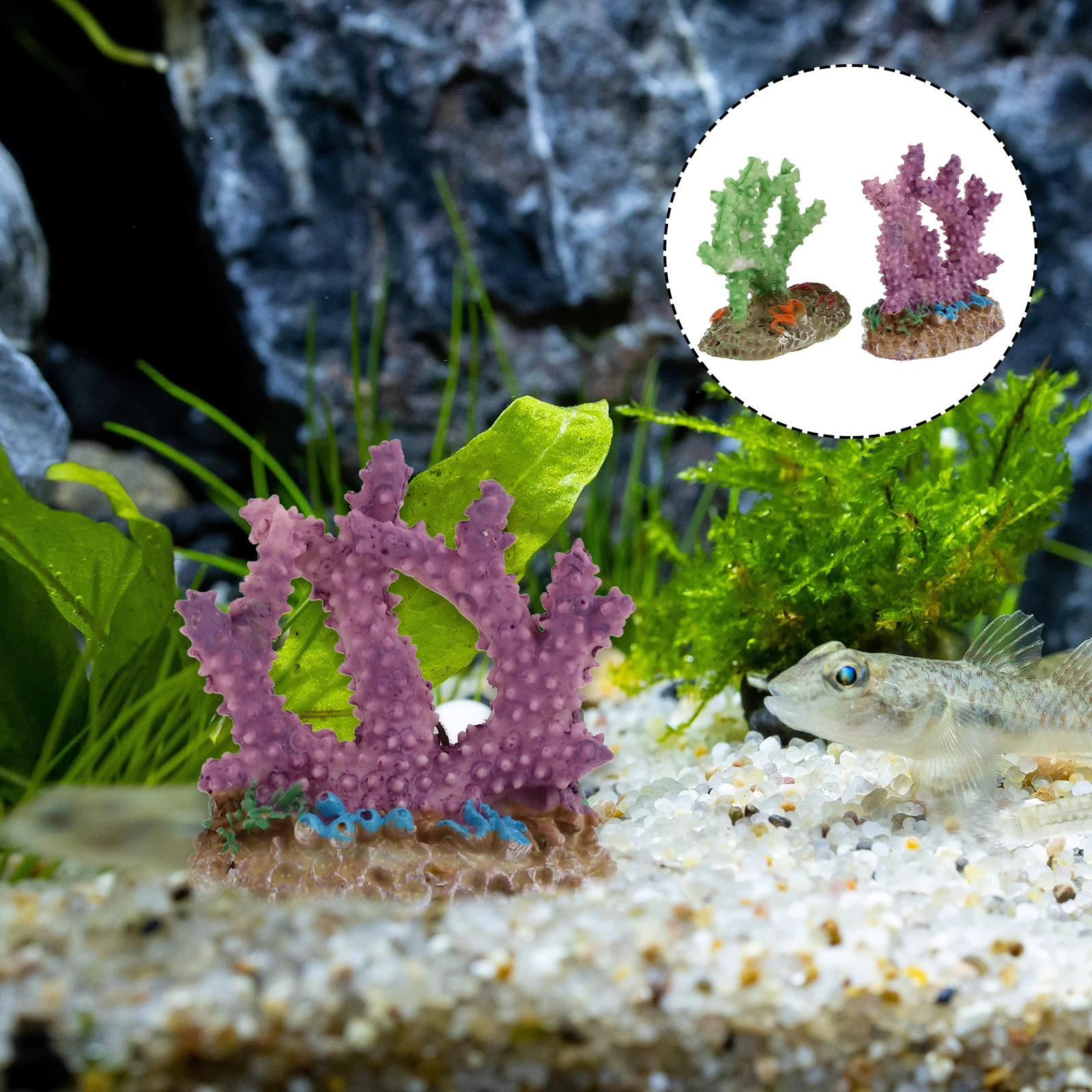 

Coral L scaping Aquarium nament Craft Decoration Fish Tank L scape Home Decor Artificial Plants Resin Material Environmental