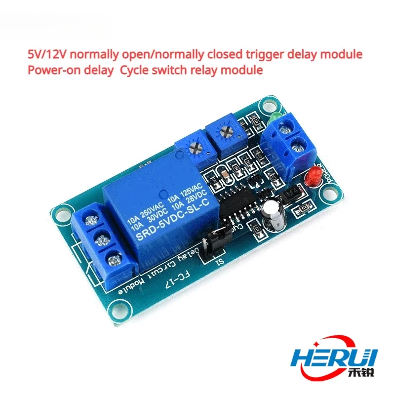 Ciclo Switch Gatilho Módulo, Power-on Delay Ciclo Switch Relé Módulo, 5V, 12V