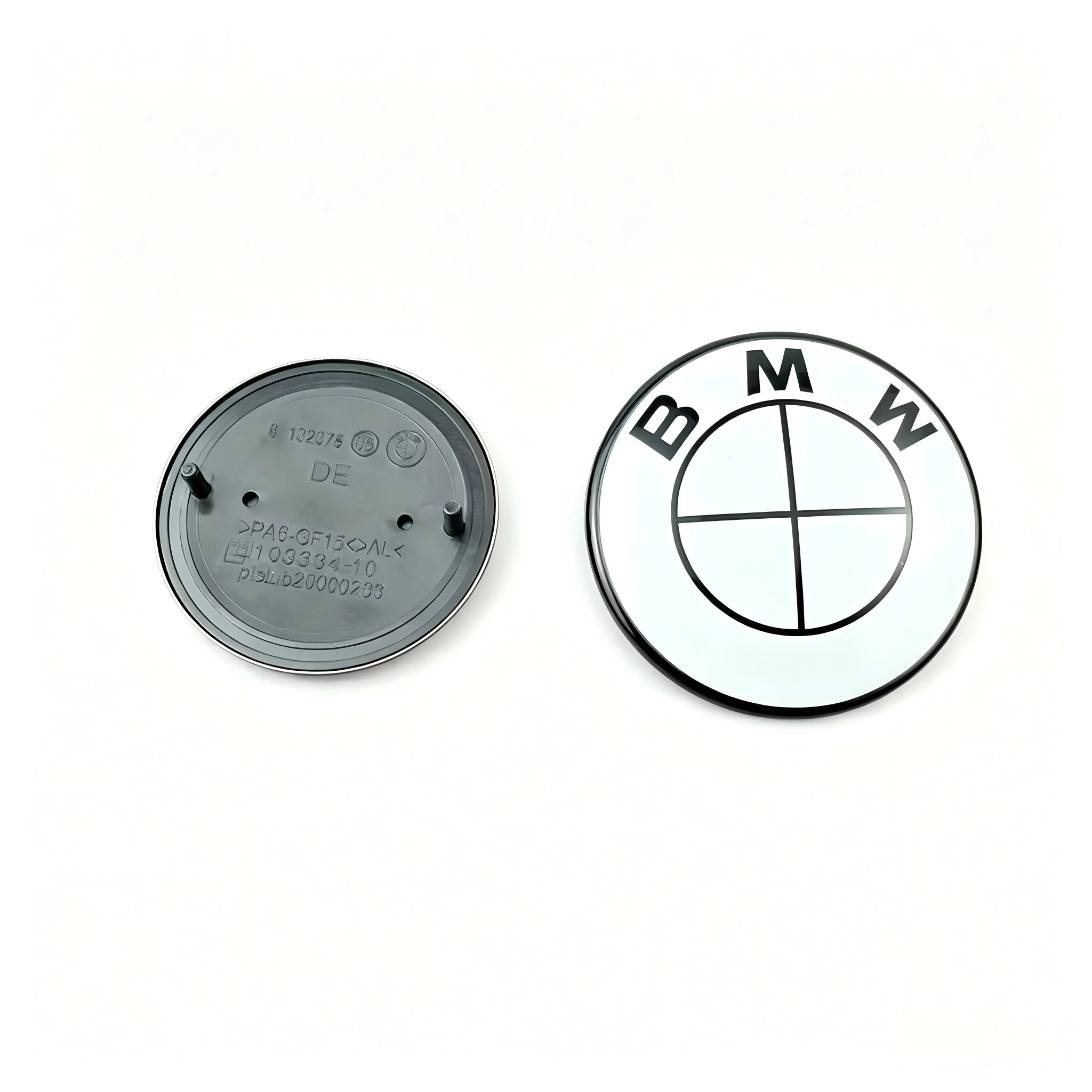 2pcs 74mm 82mm Car Front Hood Emblem Rear Badge for BMW M POWER E87 E30 E46 E28 E34 E39 E60 F02 F18 F35 G20 G03 F10 E93 F20 F30