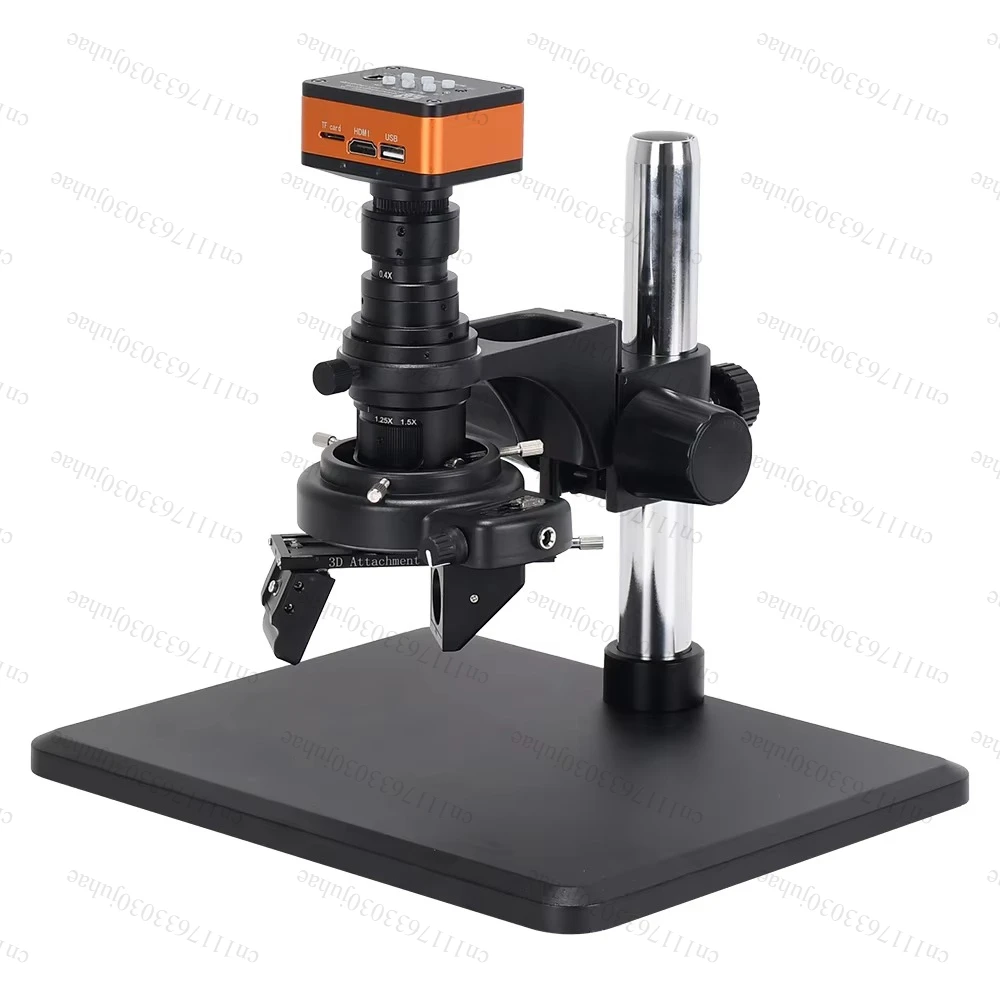 2K UHD 60FPS Microscope Camera 200X 3D Lens Industrial Electronic Digital Microscope for Phone Repair PCB Soldering Jewels