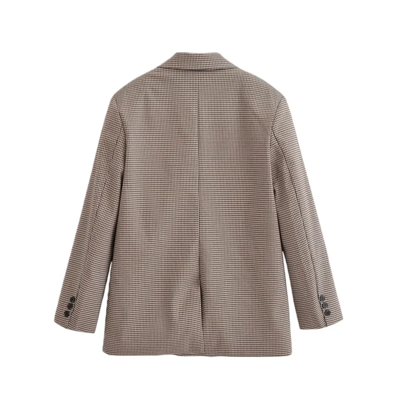 เสื้อสูทลายฮาวด์ทูธสไตล์โอลด์มันนี่สำหรับผู้หญิง ดีไซน์หรูหราแบบลำลอง สไตล์ไฮสตรีท คอลเลคชั่นใหม่ ฤดูใบไม้ร่วง/ฤดูหนาว 2025