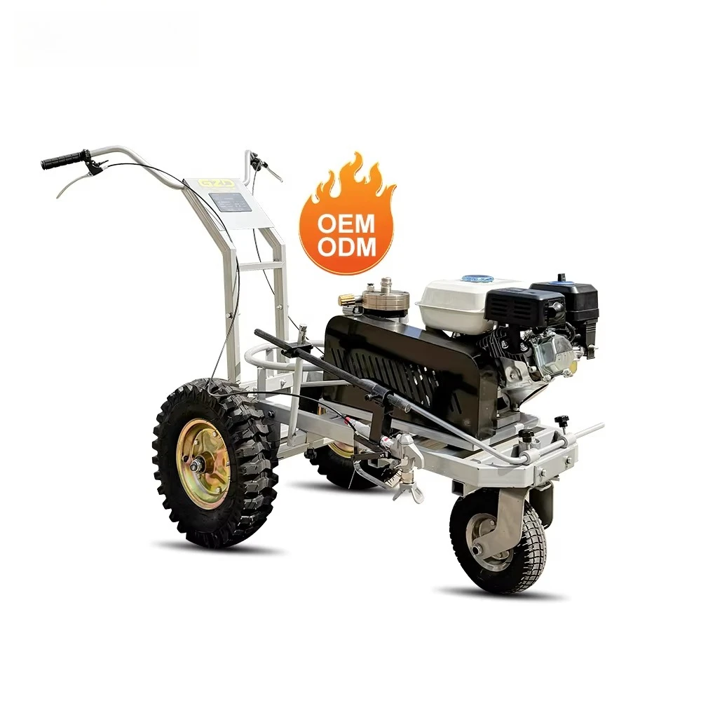 Cold Paint Road Marking Machine Road Track Line Marking Paint Machine Sprayer For Factory Warehouse Zones Customized