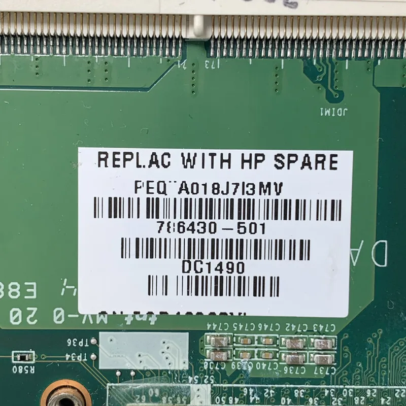 786430-001 786430-501 786430-601 avec SR1EB I7-4510U CPU DAY11AMB6E0 Pour HP Envy M7 Ordinateur Portable Carte Mère N15S-GT-S-A2 100% Testé