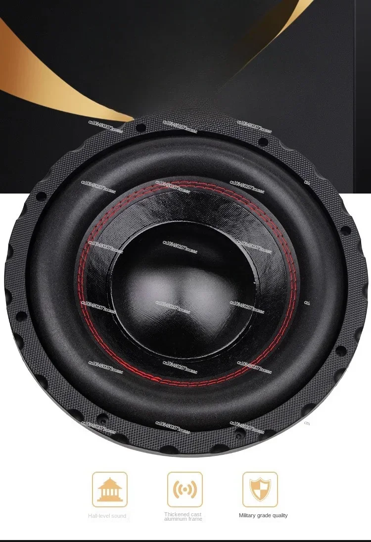 مكبر صوت للسيارة الألمانية، مضخم صوت ثقيل، ملف صوتي مزدوج، جهير مغناطيسي نقي، 8 بوصة، 10 بوصة، 12 بوصة