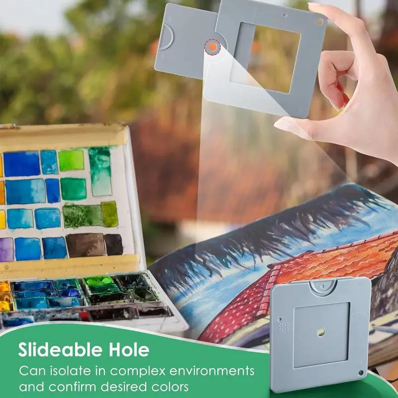 Портативный и универсальный видоискатель с цветной изоляцией, инструмент для захвата эскиза, видом художника для рисования, рисования, фотографии
