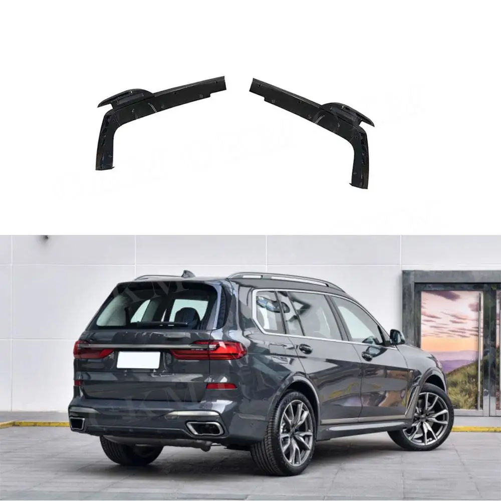 

ABS Carbon Look Rear Bumper Splitter Lips Carbon Fiber Rear Splitters for BMW X7 G07 M Sport 2019-2021