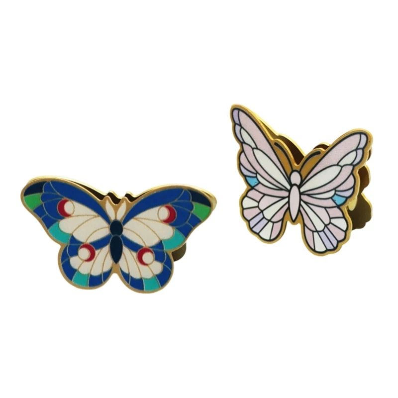 Y1UB Metal Butterfly Card Clip Stand for Place Cards Memo and Office Desk Display