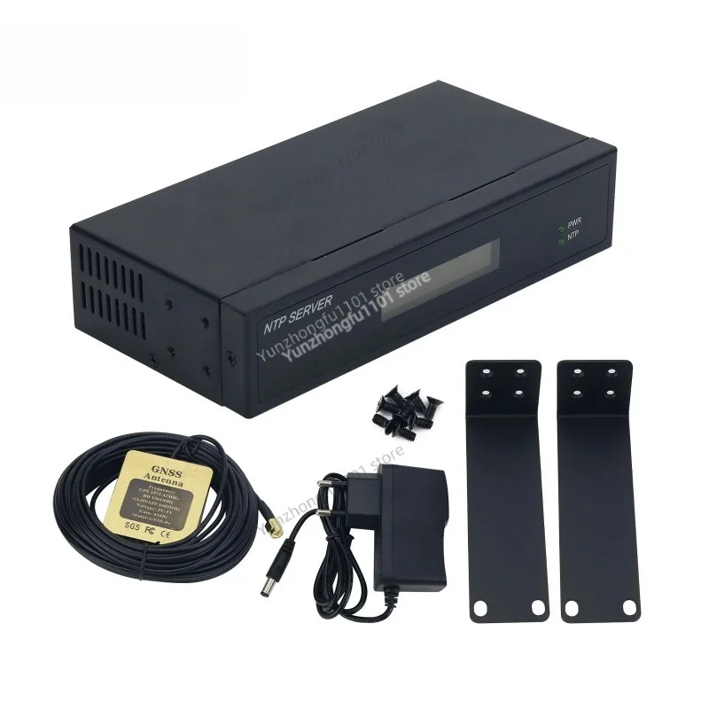 TF‑NTP‑LITE NTP Time Server With Screen 10m Antenna 2‑Port Support Beidou GPS GLONASS QZSS Network Time Sync Equipment