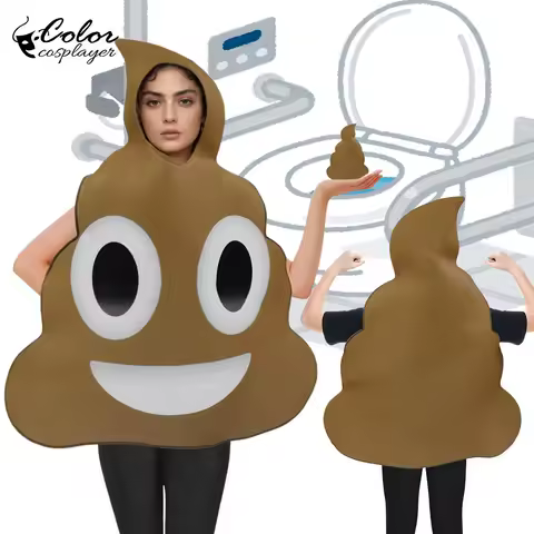 Color Cosplayer Carnival Poop Costume Funny Stage Show Costume Festival Party Cosplay Outfit Funny Party Adult Fancy Dress Up