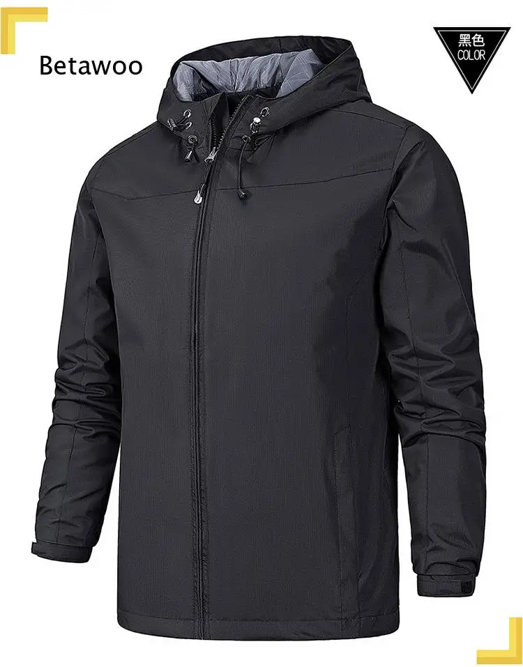 Unisex Couple Single Layer Hooded Jacket Breathable Water Resistant Thin Outerwear For Spring Autumn Hiking Climbing Outdoor Tra