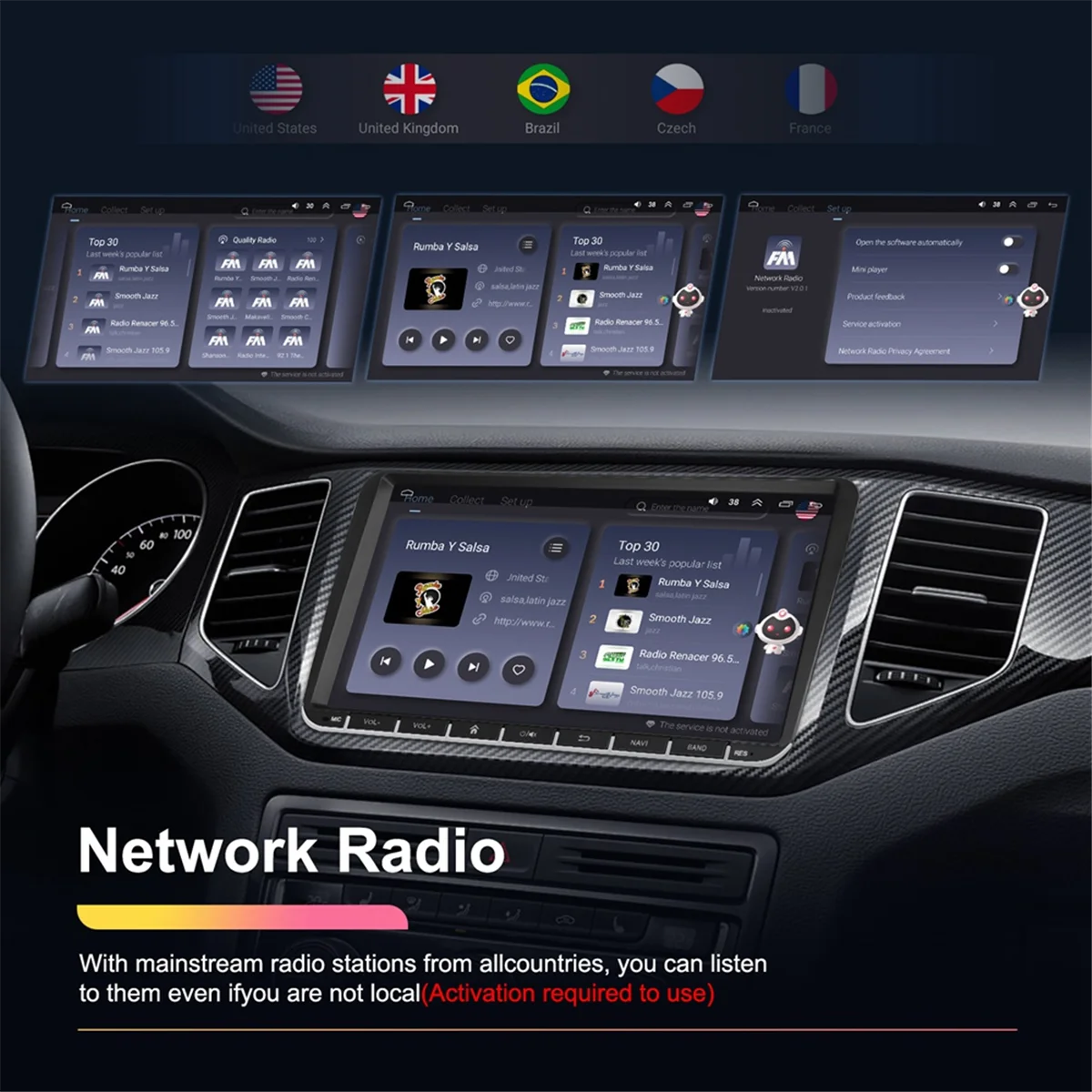 

2G+64G CarPlay Android 13 2 Din Radio for VW Golf 5 6 Touran Passat B6 Polo Jetta Car Multimedia Player Wifi GPS