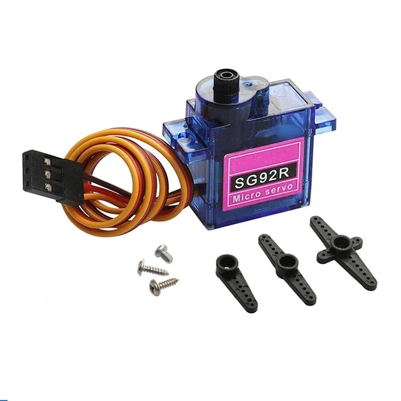 SG92R 9g 마이크로 서보 모터 2.5kg 토크 180/270/360도 °   회전 - RC 비행기 헬리콥터 자동차 보트 로봇용 PWM 500-2500us