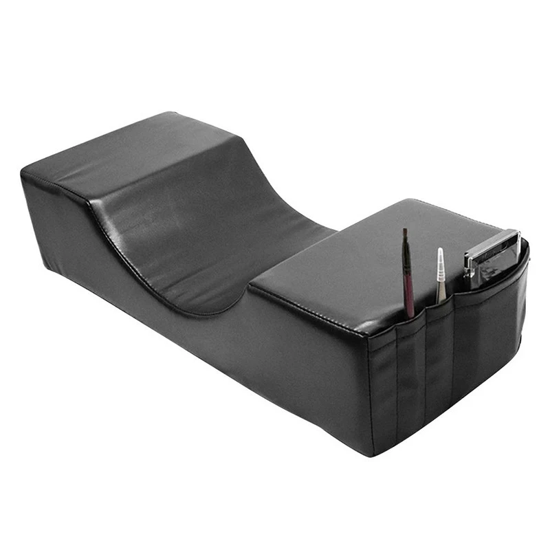 A73U Memory Foam Makeup Eyelash Extension Pillow Grafting Lash Pillow Professional Eyelash Extension Pillow - Black PU