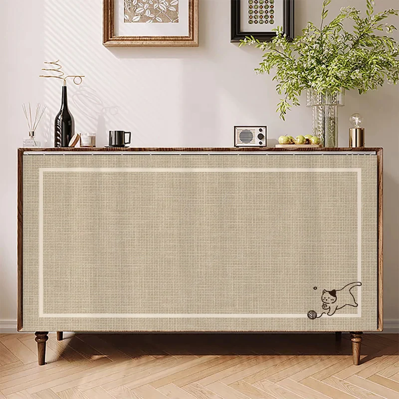 Middle Ancient Style No Door Cabinet, Covering Curtain, Miscellaneous Cabinet, Dustproof Curtain, Ugly Curtain, Velcro