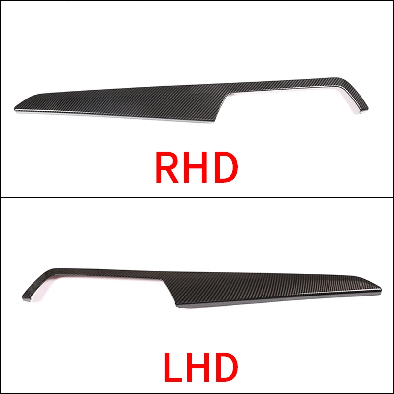 ABS Carbon Fiber Pattern Interior Central Console Molding Strip Cover Trim Accessories for Mercedes-Benz C-Class W204 2010-2013