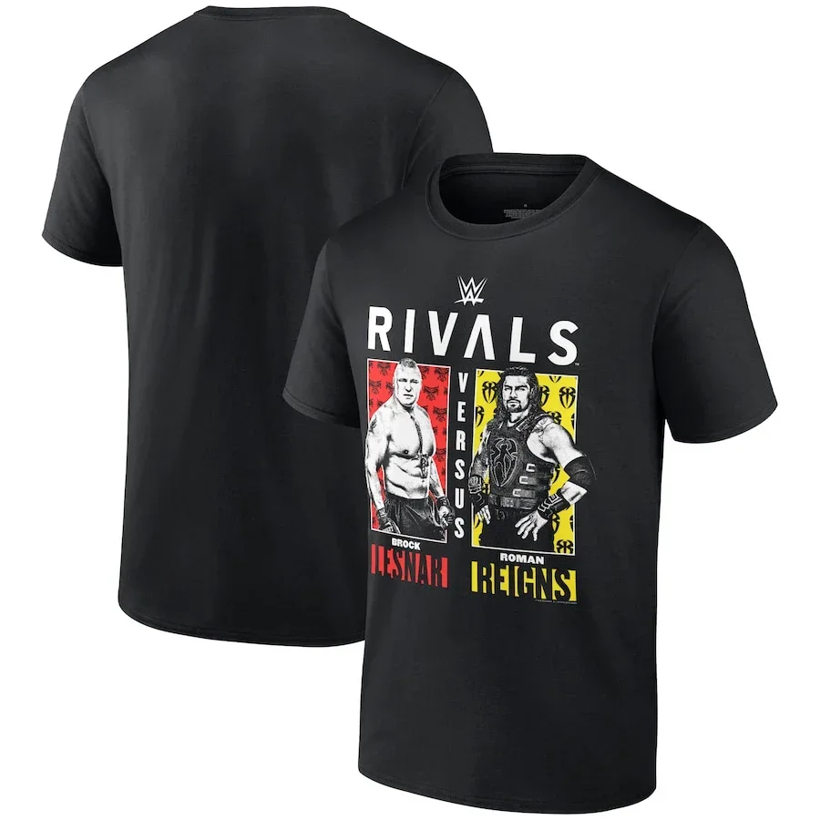 Summer Short Sleeve Children Clothes Tops oversized Men's Black Roman Greatness Amongst  Reigns You T-Shirt vs. Brock Lesnar