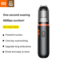 Xiaomi Youpin Car Vacuum Cleaner Mini Handheld Auto Vacuum Cleaner 6000Pa Wireless Powerful Suction Blow Vacuum 2 In 1 Home New