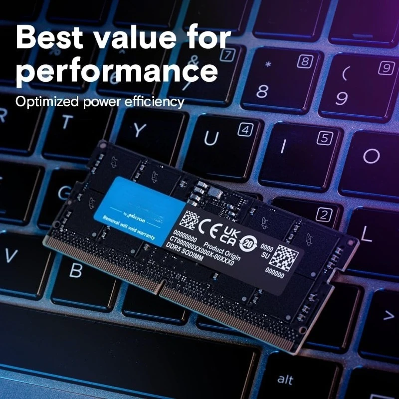 64GB DDR5 RAM、5600MHz（または5200MHzまたは4800MHz）ノートパソコン用メモリキット、SODIMM 262ピン、第13世代インテルCore対応