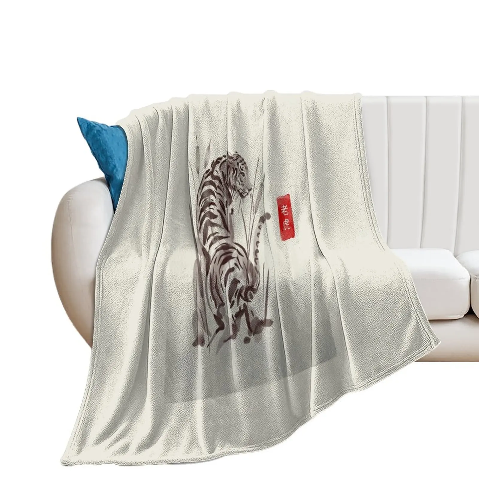 

The Old Age Japanese Tiger Throw Blanket Stuffeds Custom sofa bed Blankets