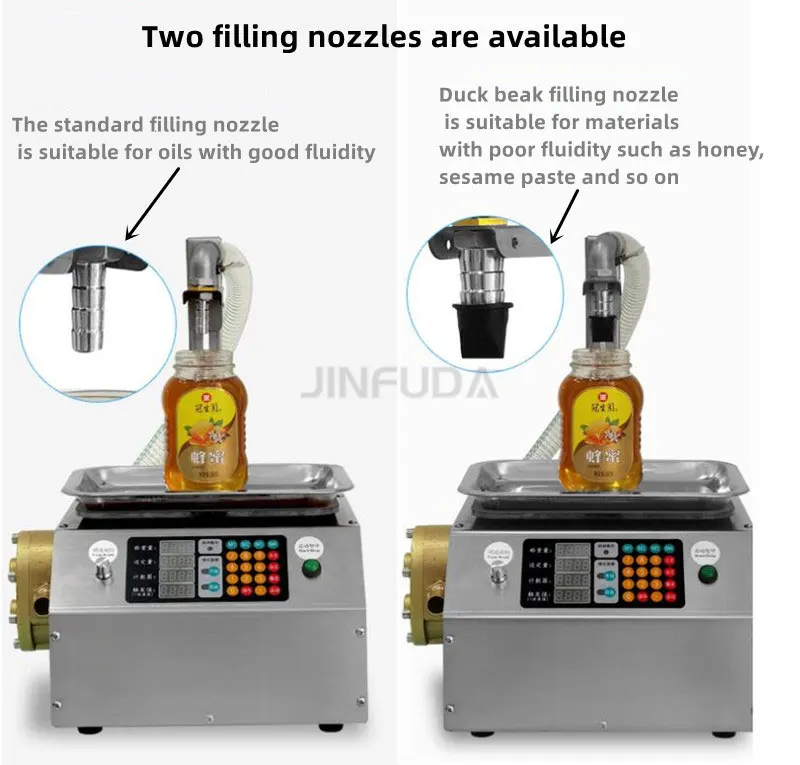 Large flow weighing honey filling machine for household and commercial use, edible oil, sesame paste filling