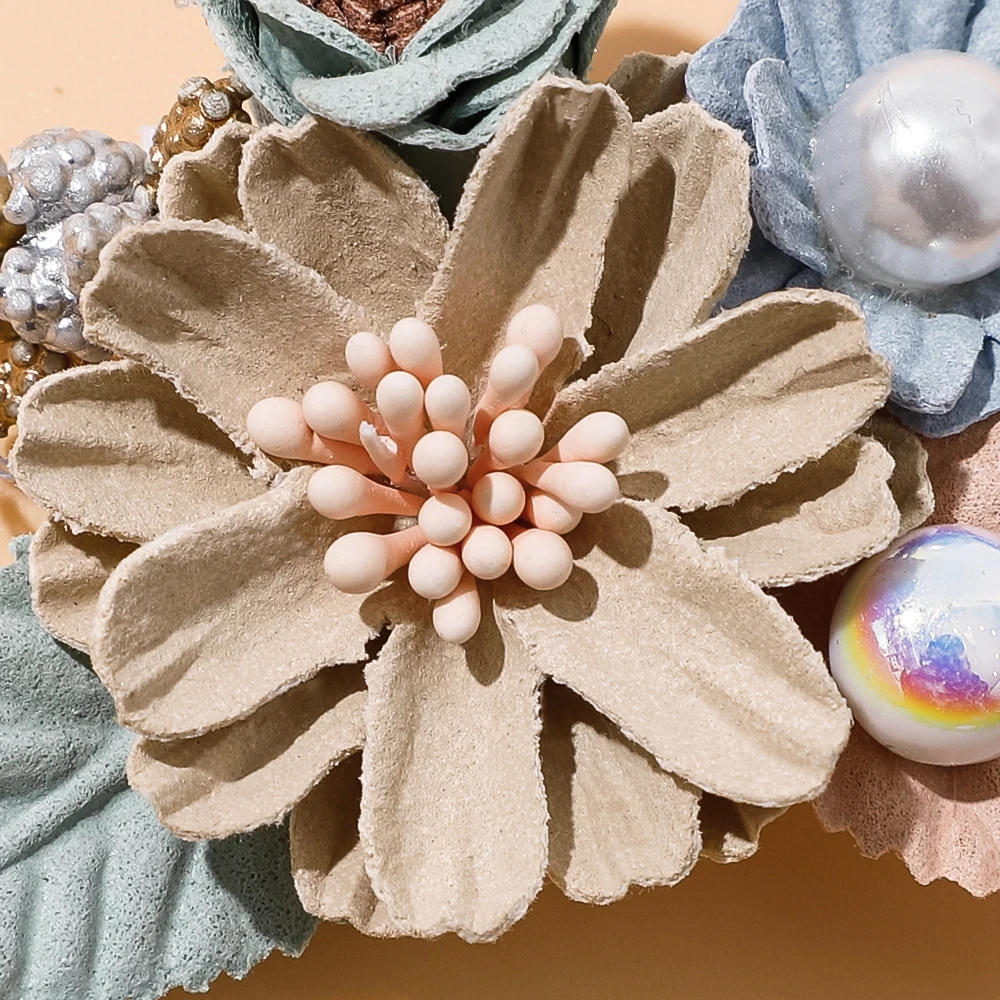 Lovely Pearl Hair Clips Princess Flowers Hairpin For Baby Girls Polyester Plus Nylon Material Headwear Kids Hair Accessories