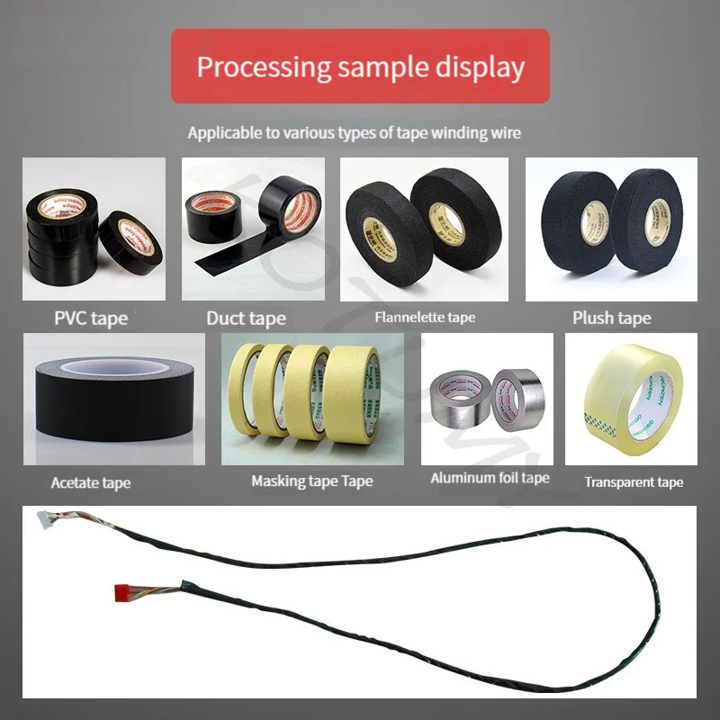 Tape Winding Machine Insulation Pipe Wrap Transparent Plush Tape Winding Machine PVC Acetic Acid Continuous Winding Tape Machine