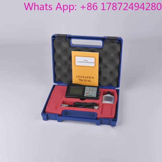 Floor Slab Ultrasonic Thickness Tester Digital Glass Paint Galvanized Coating Meter