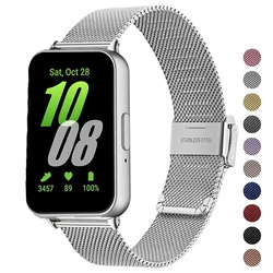 Metal Strap For Samsung Galaxy Fit 3 SM-R390 Stainless Steel Watchband Breathable Bracelet Correa For Samsung Galaxy Fit3 Band