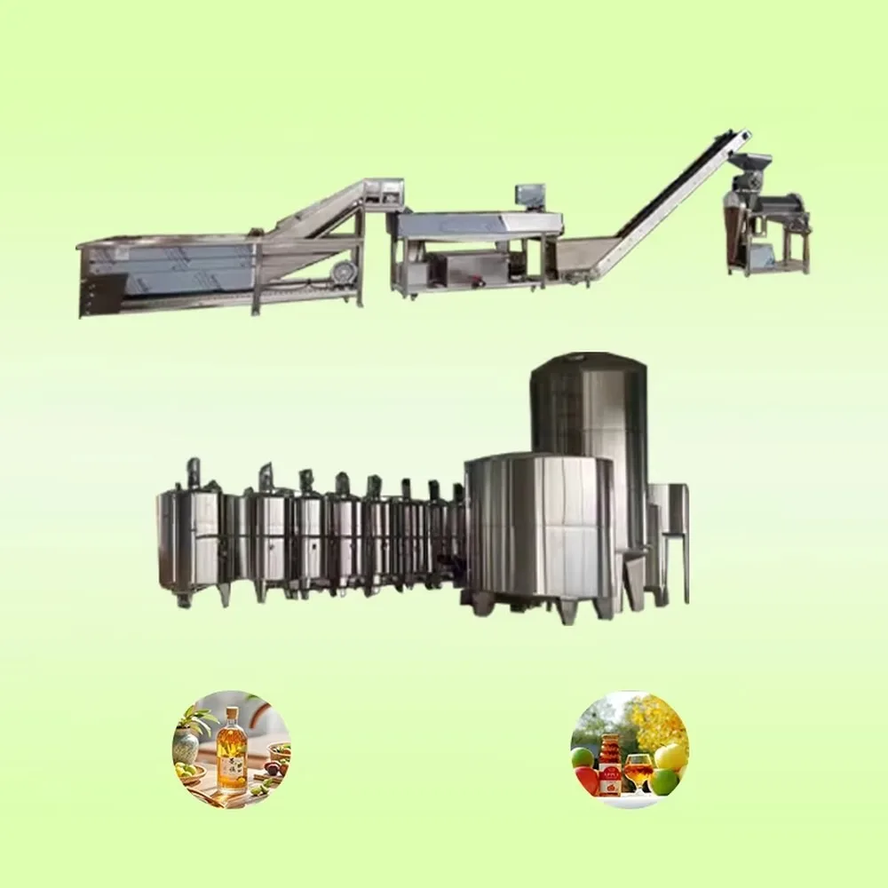 Complete Full Automatic Fresh Fruit Wine Vinegar Processing Line Drink Production Line Beverage Making Machine Factory