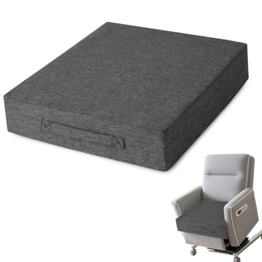 

Recliner Cushions for Elderly Thick Seat Cushion 20"x20"x4" Chair Pads with Non Slip Backing and Washable Cover for Couch Armch